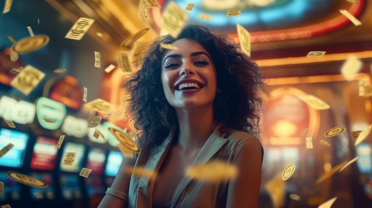 Antarmuka pengaturan taruhan dan manajemen bankroll di Lucky Neko